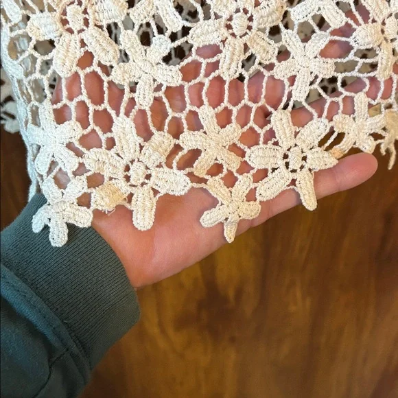 Cream Crochet Tank Top - Picture 4 of 6